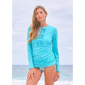 Aqua Ruched Rashguard