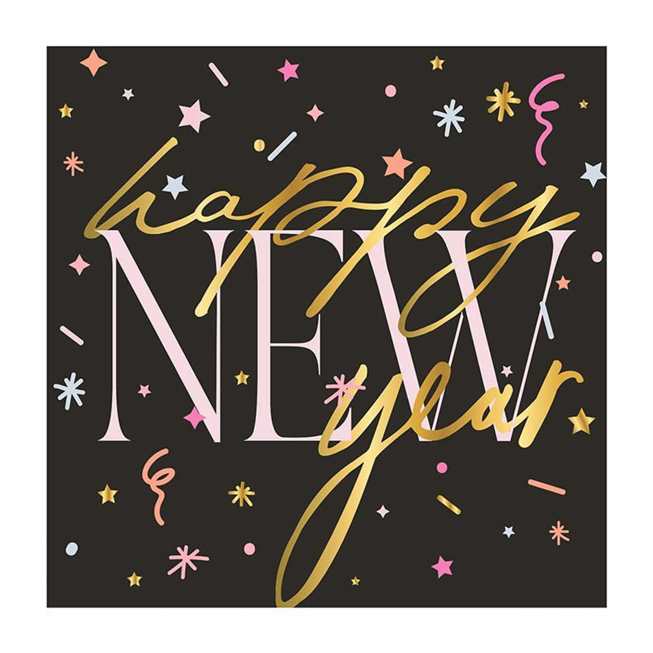 FOIL NAPKINS- HAPPY NEW YEAR