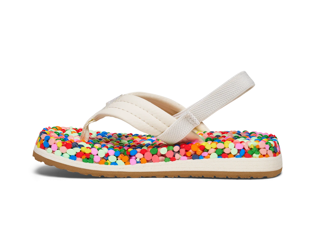 SANDALS BUBBLECUSH RAINBOW CONFETTI KIDS