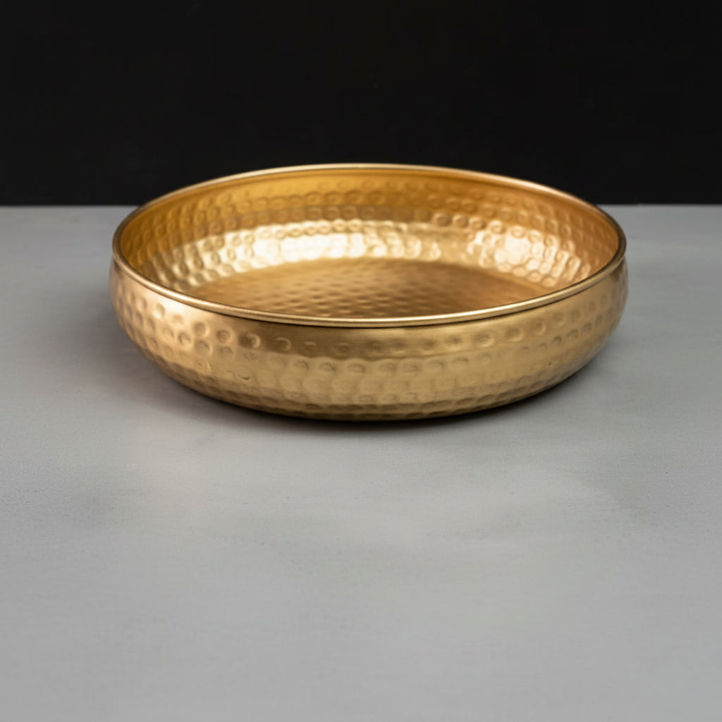 GOLD ROUND BOWL