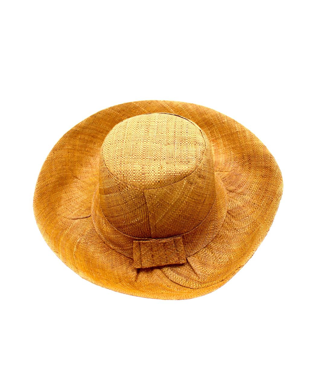 Monica 5" & 7" Wide Brim Solid Color Packable Straw Sun Hats NATURAL