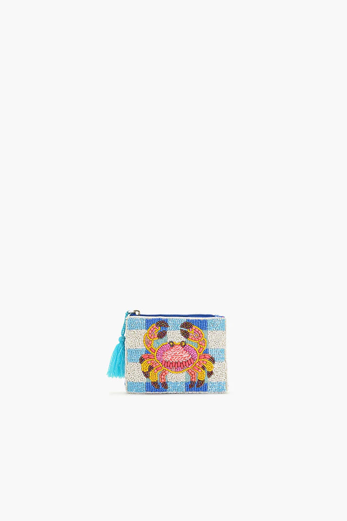 Coastal Elegance Beaded Coin Pouch