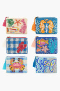 Coastal Elegance Beaded Coin Pouch