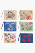 Coastal Elegance Beaded Wristlet