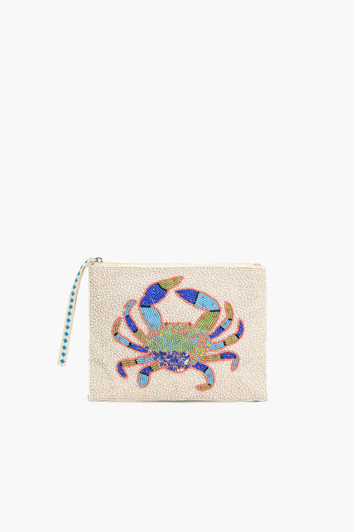 Coastal Elegance Beaded Wristlet