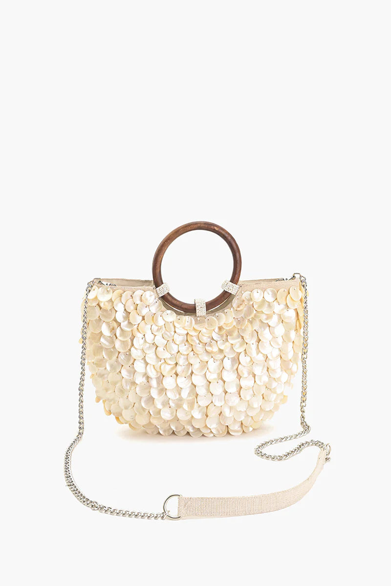 MERMAID SCALE TOP HANDLE BAG