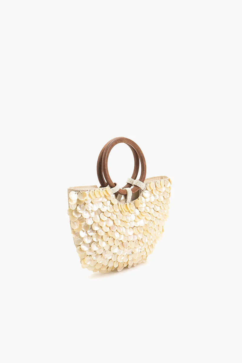 MERMAID SCALE TOP HANDLE BAG