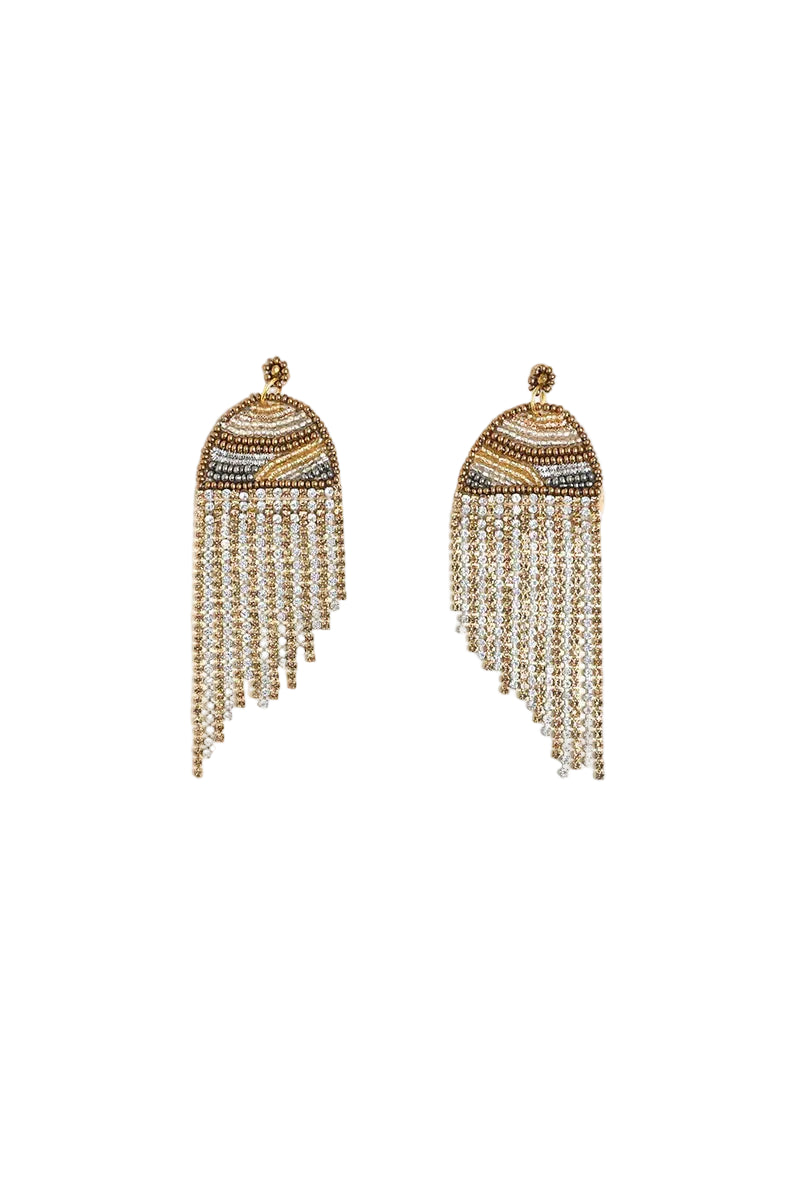 WARRIOR PRINCESS BEADED EARRINGS