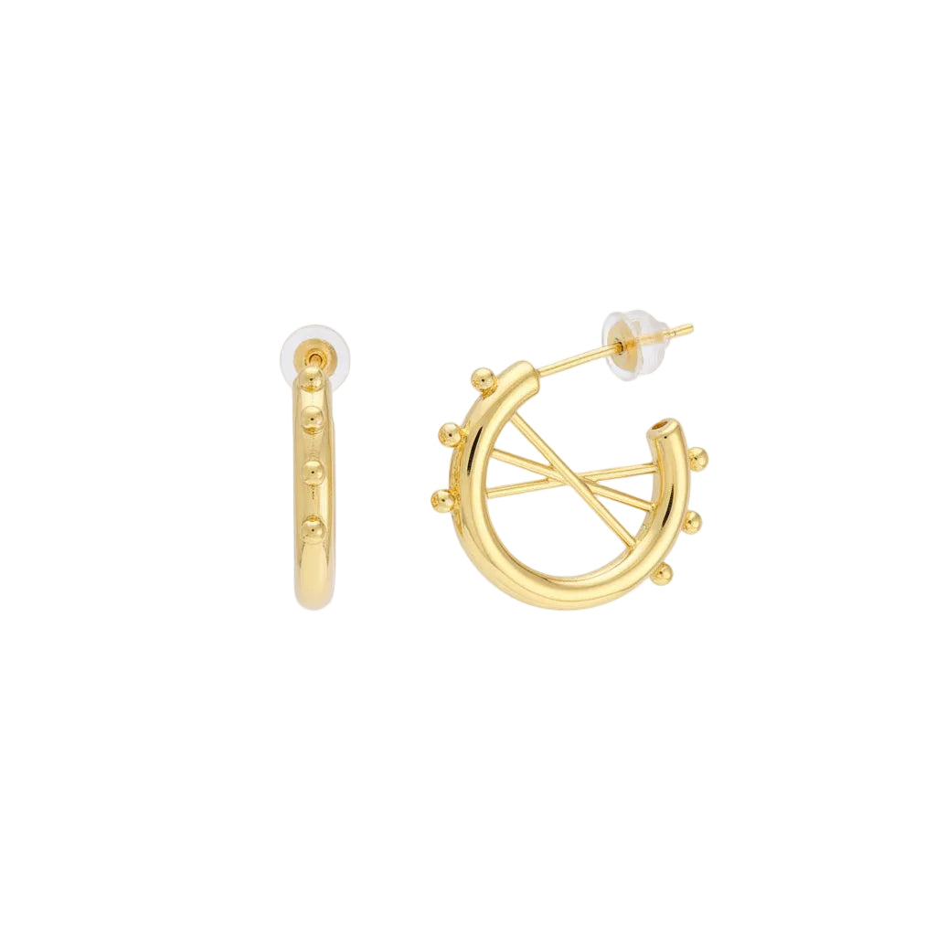 GOLDEN WHEEL EARRINGS