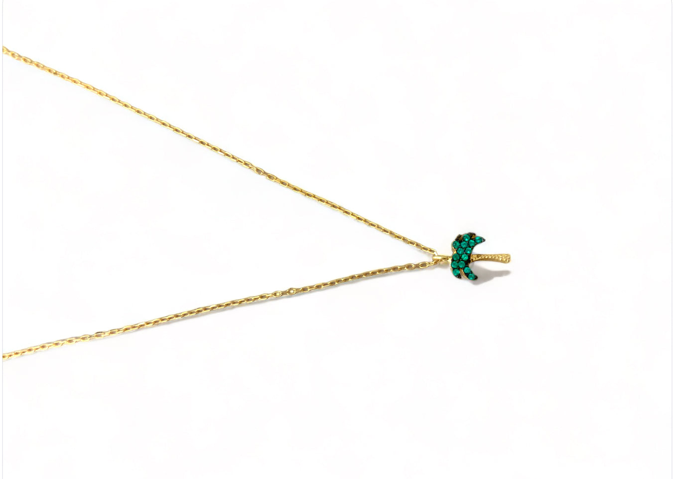 Necklace palmera verde