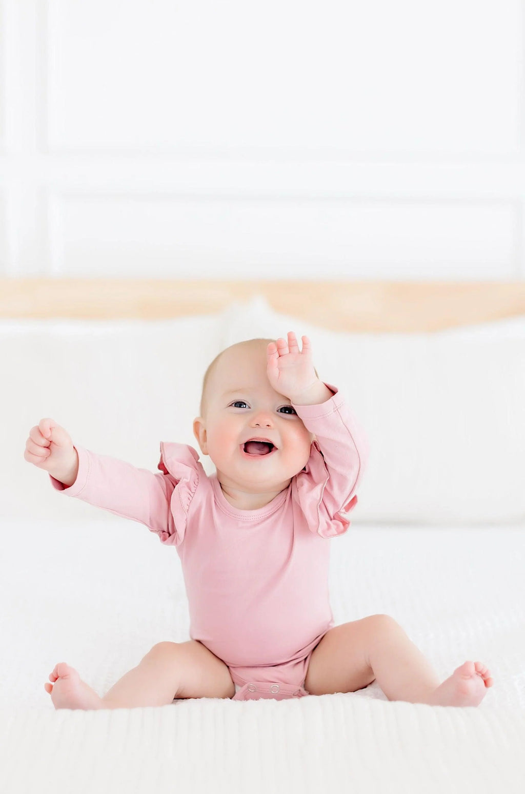 Vintage Pink Flutter Bodysuit