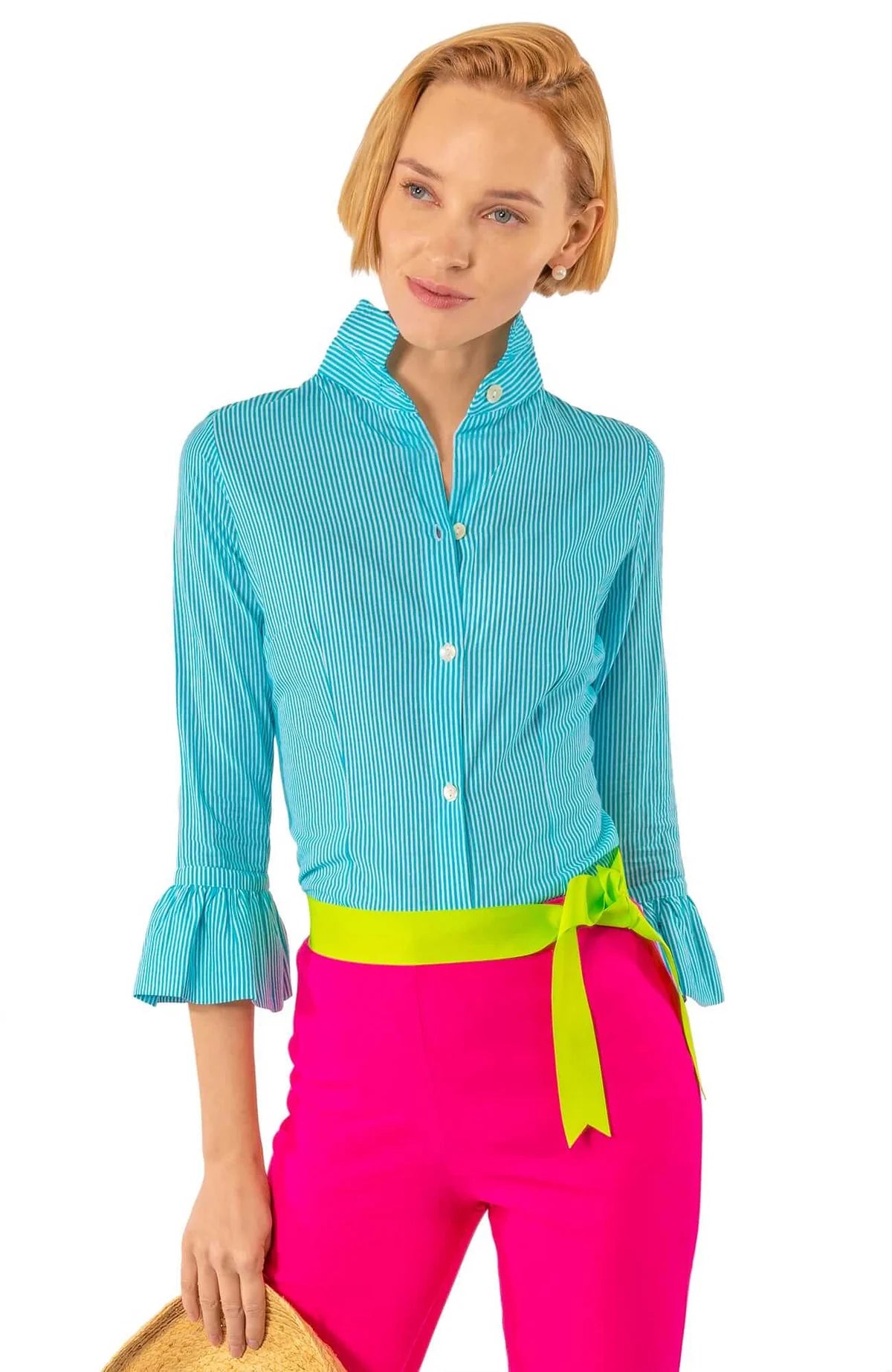 Cotton Turquoise Blouse