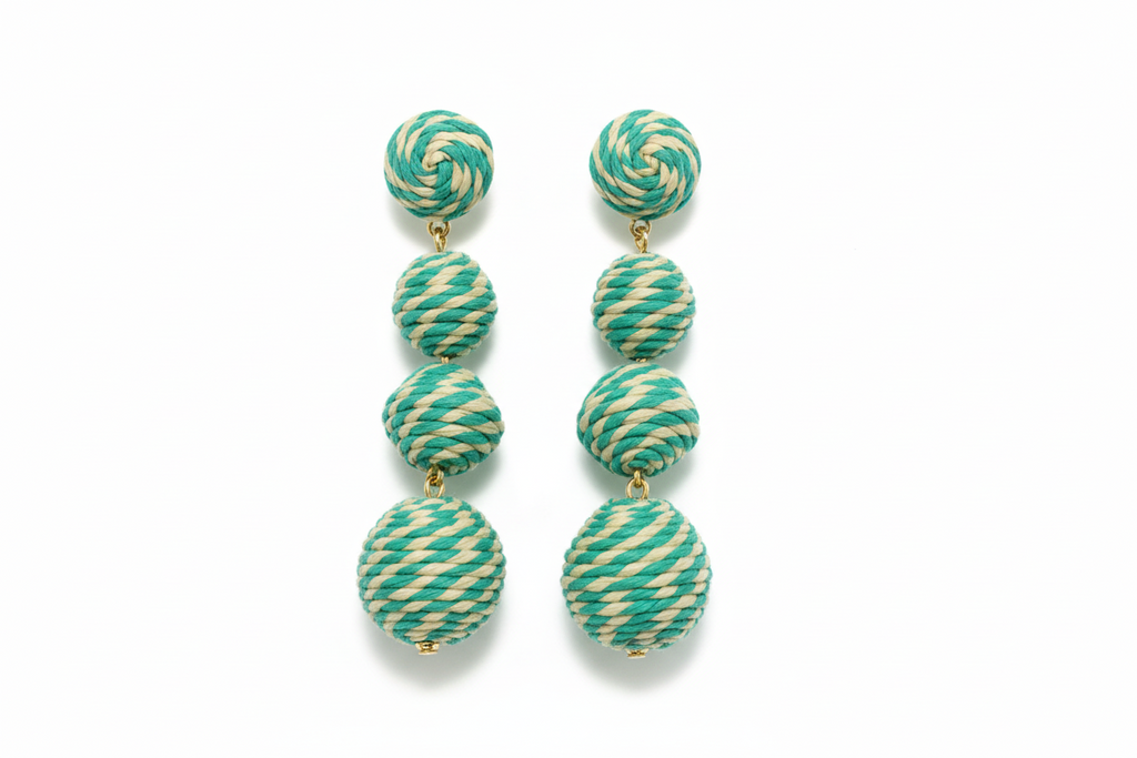 COLOURED ROUND SPHERE EARRINGS