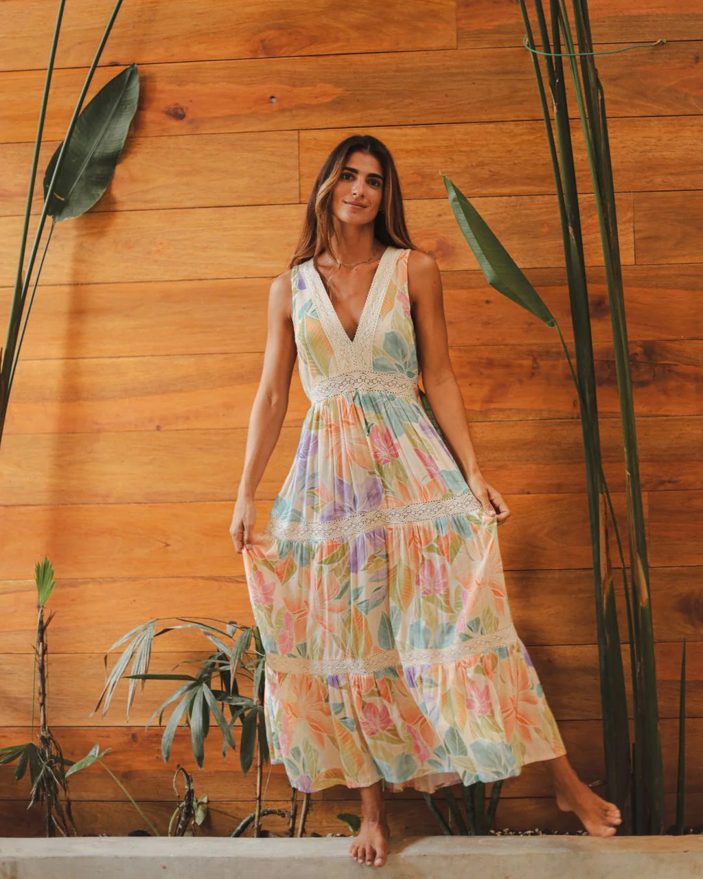 GLOWING BLOOM MAXI DRESS