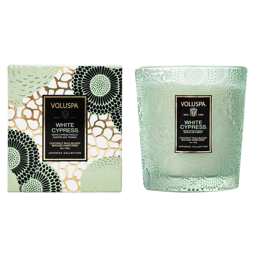 WHITE CYPRESS CLASSIC CANDLE 9 OZ