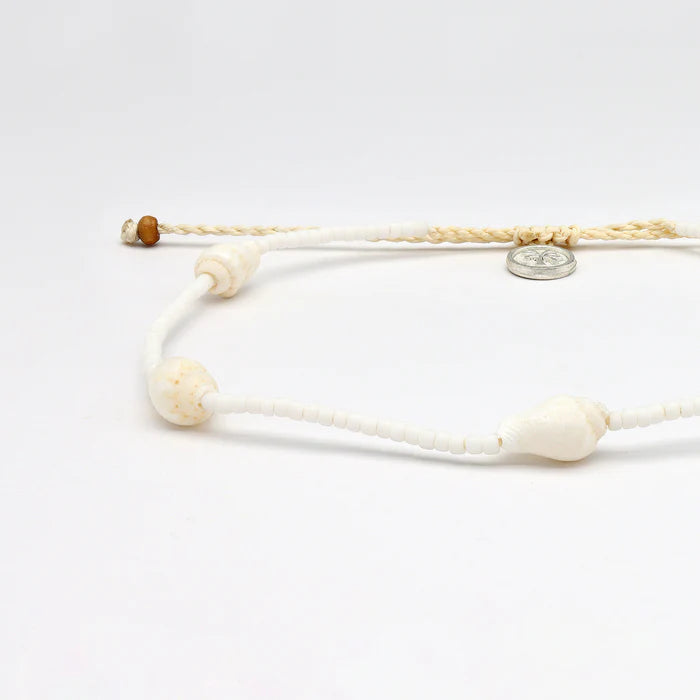 Shell Beaded Surf Anklet - Sax Style
