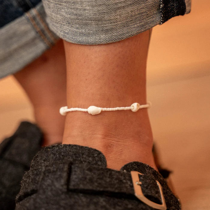 Shell Beaded Surf Anklet - Sax Style