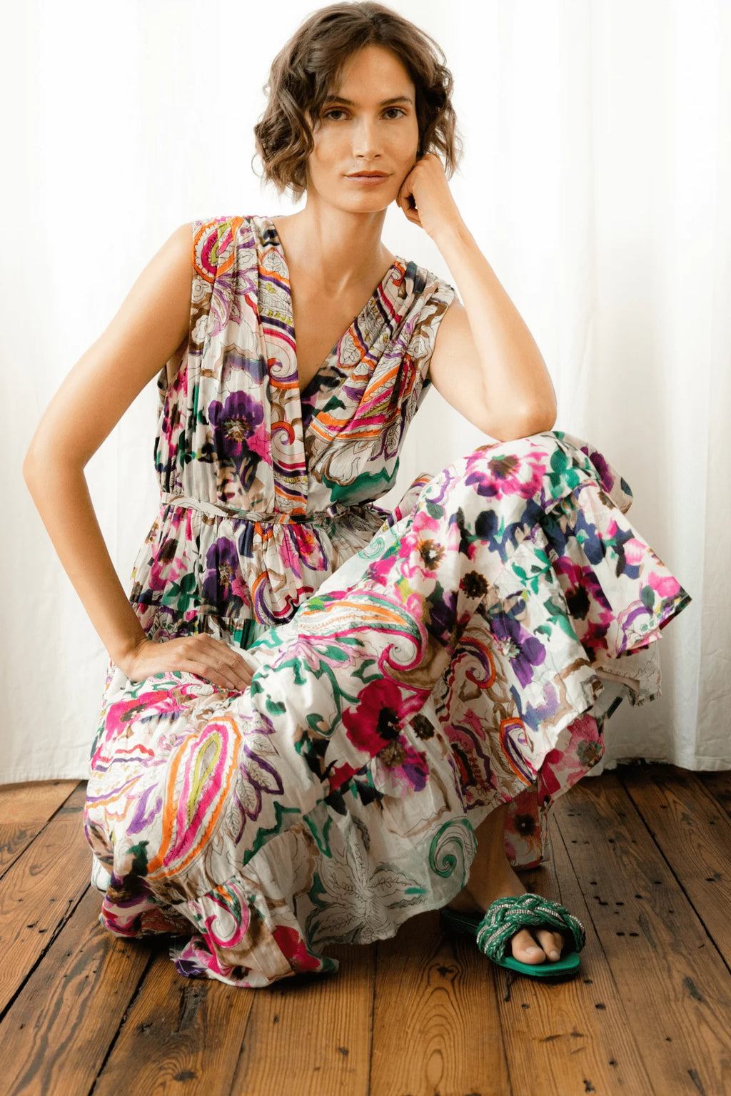 Dress Off Flowers White/Multi