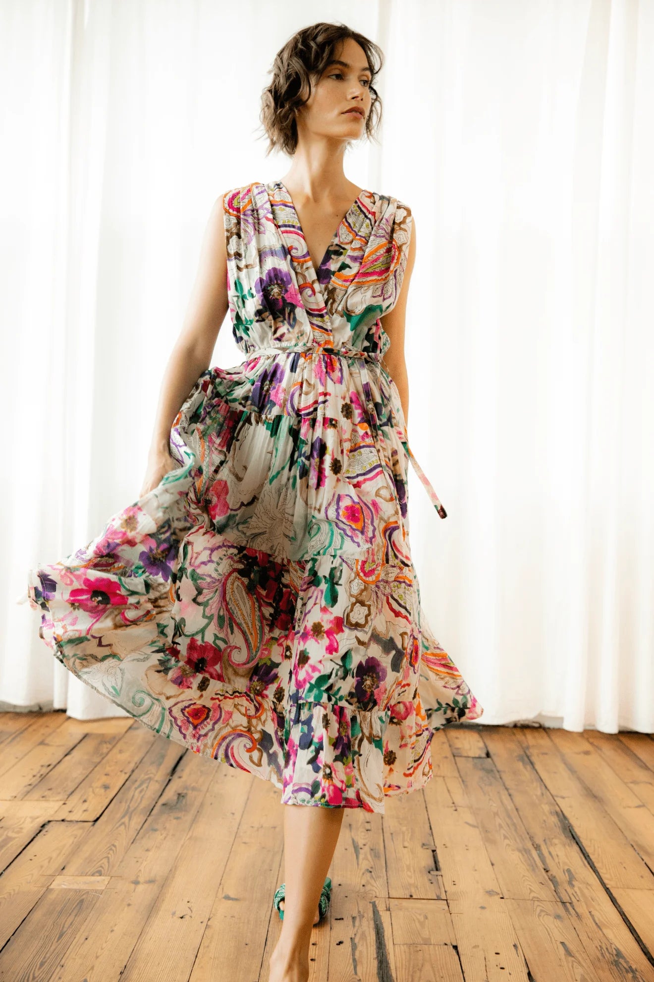 Dress Off Flowers White/Multi