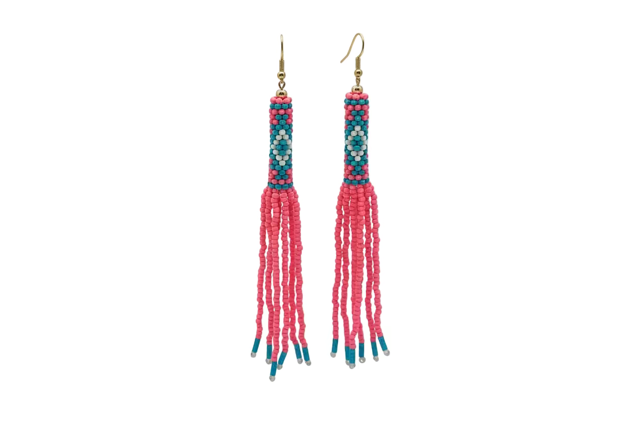 PINK WATERFALL EARRINGS