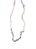 AMETHYST NECKLACE WITH PEARL