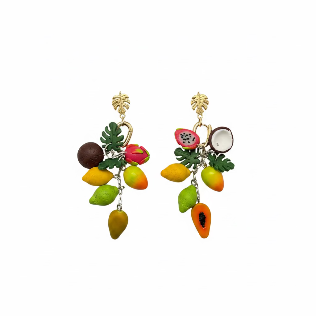 HANDMADE TROPICAL EARRINGS
