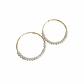 pearl hoop earrings