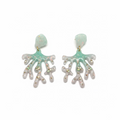 COLOURED CORAL EARRINGS