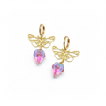 FANTASY-THEMED EARRINGS WITH A COLOURED STONE