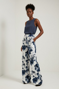 BLUE FLOWER PANTS BLUE