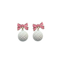 EARRINGS GOLF WHITE