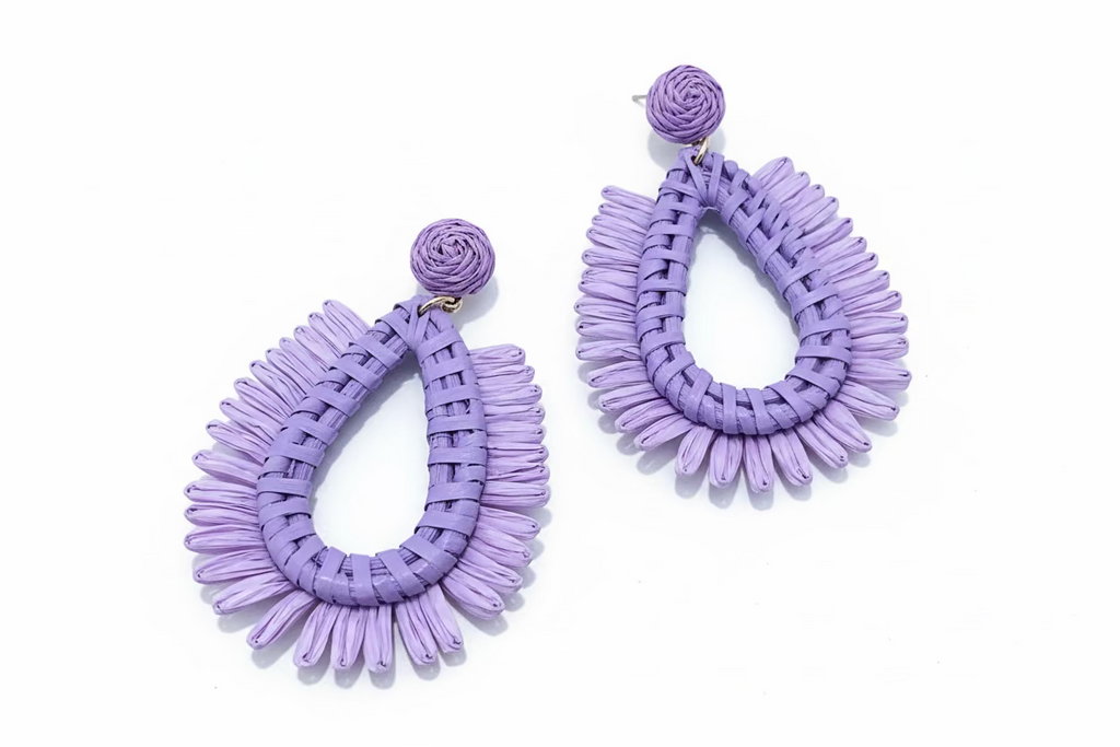 RAFFIA EARRINGS