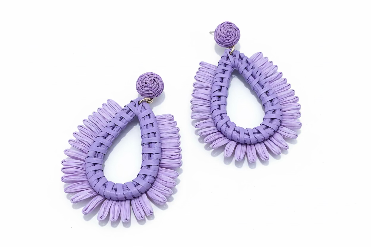 RAFFIA EARRINGS