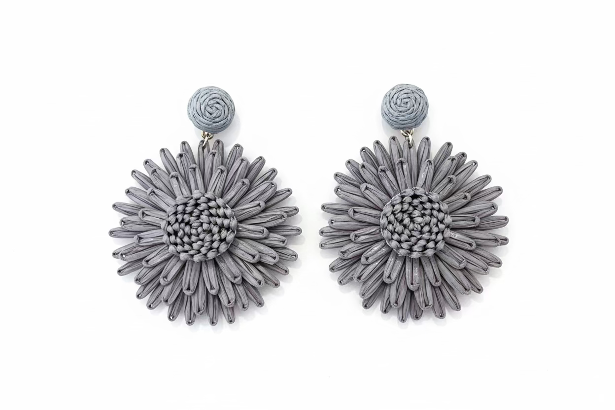 BIG FLOWER  EARRINGS - Sax Style