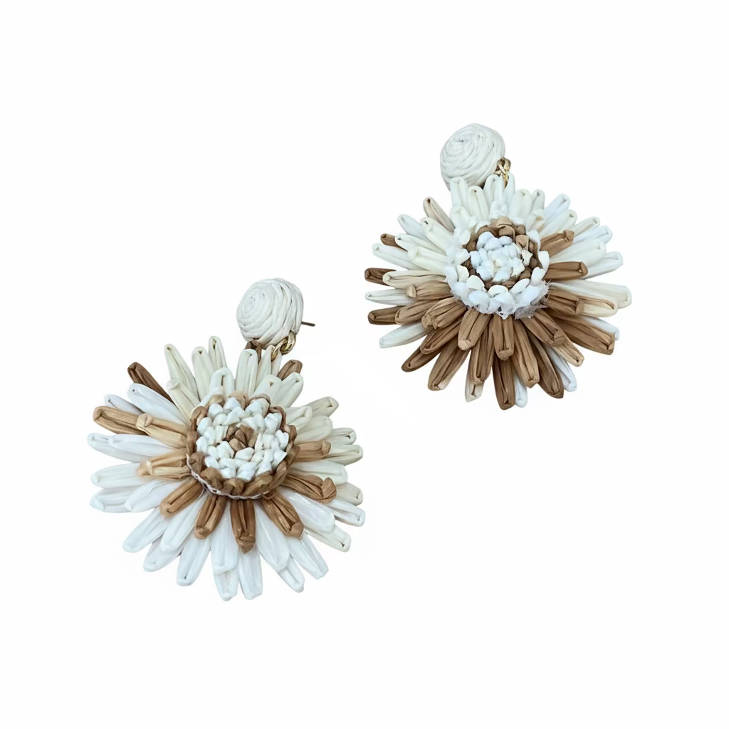 BIG FLOWER  EARRINGS - Sax Style