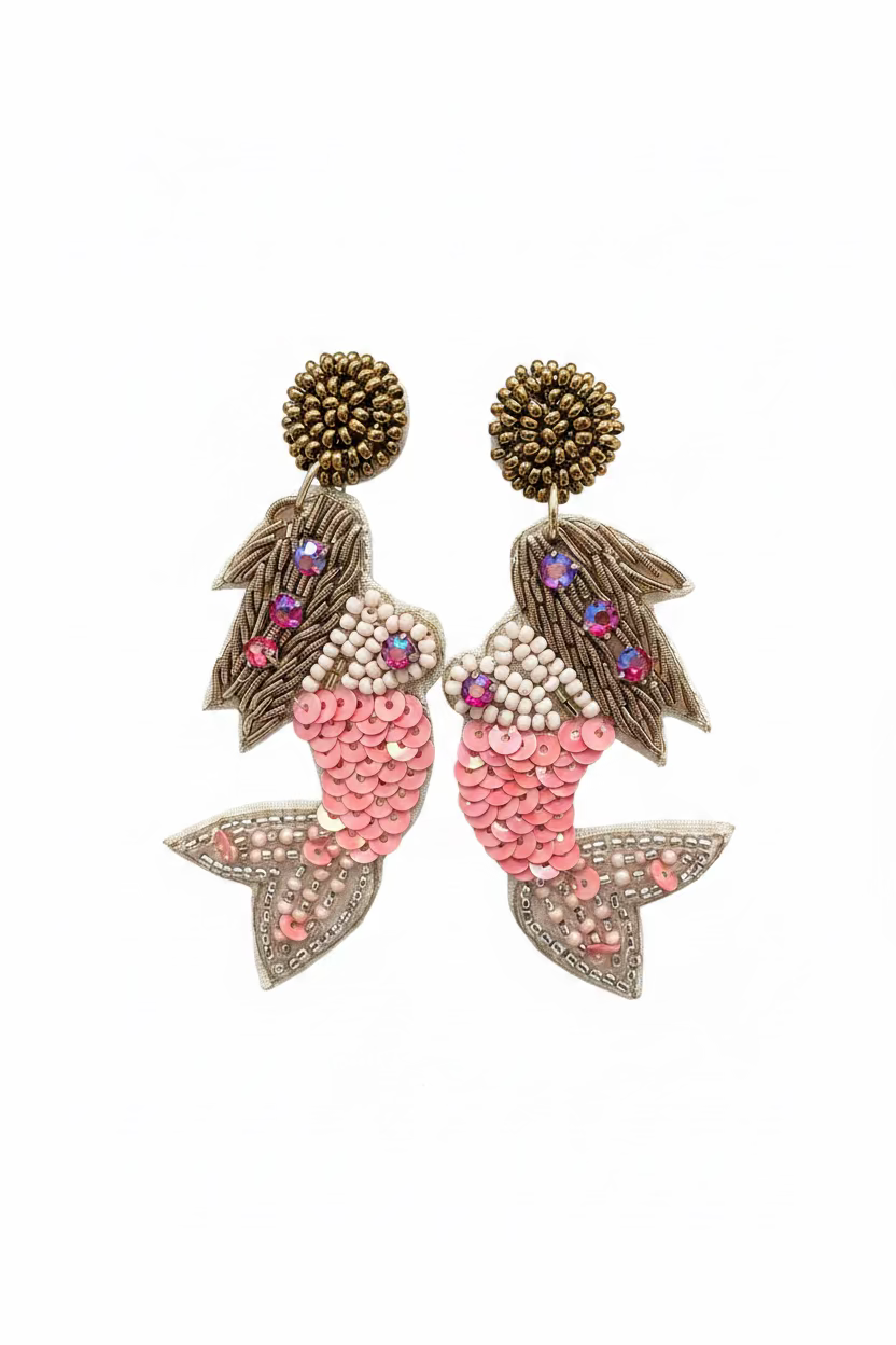 HANDMADE MERMAID EARRINGS