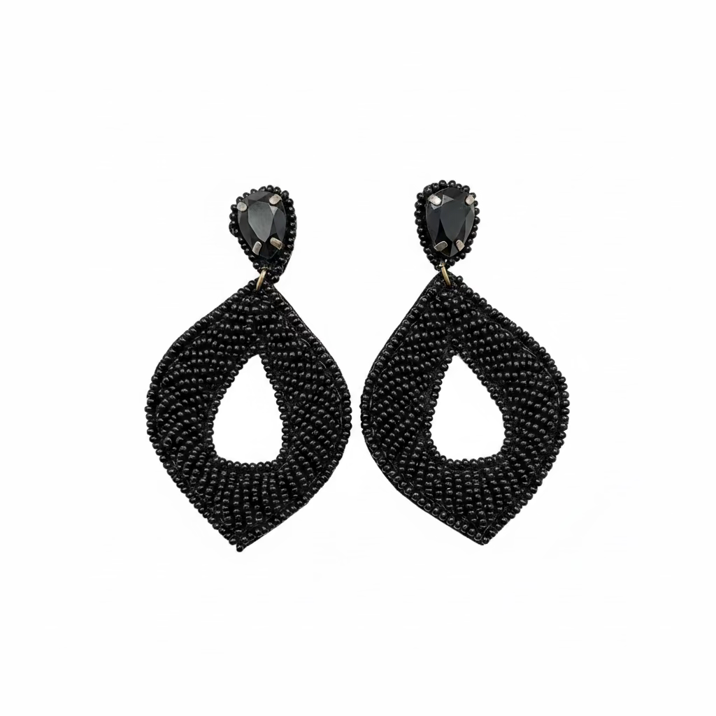 SHAKIRON BLACK EARRINGS