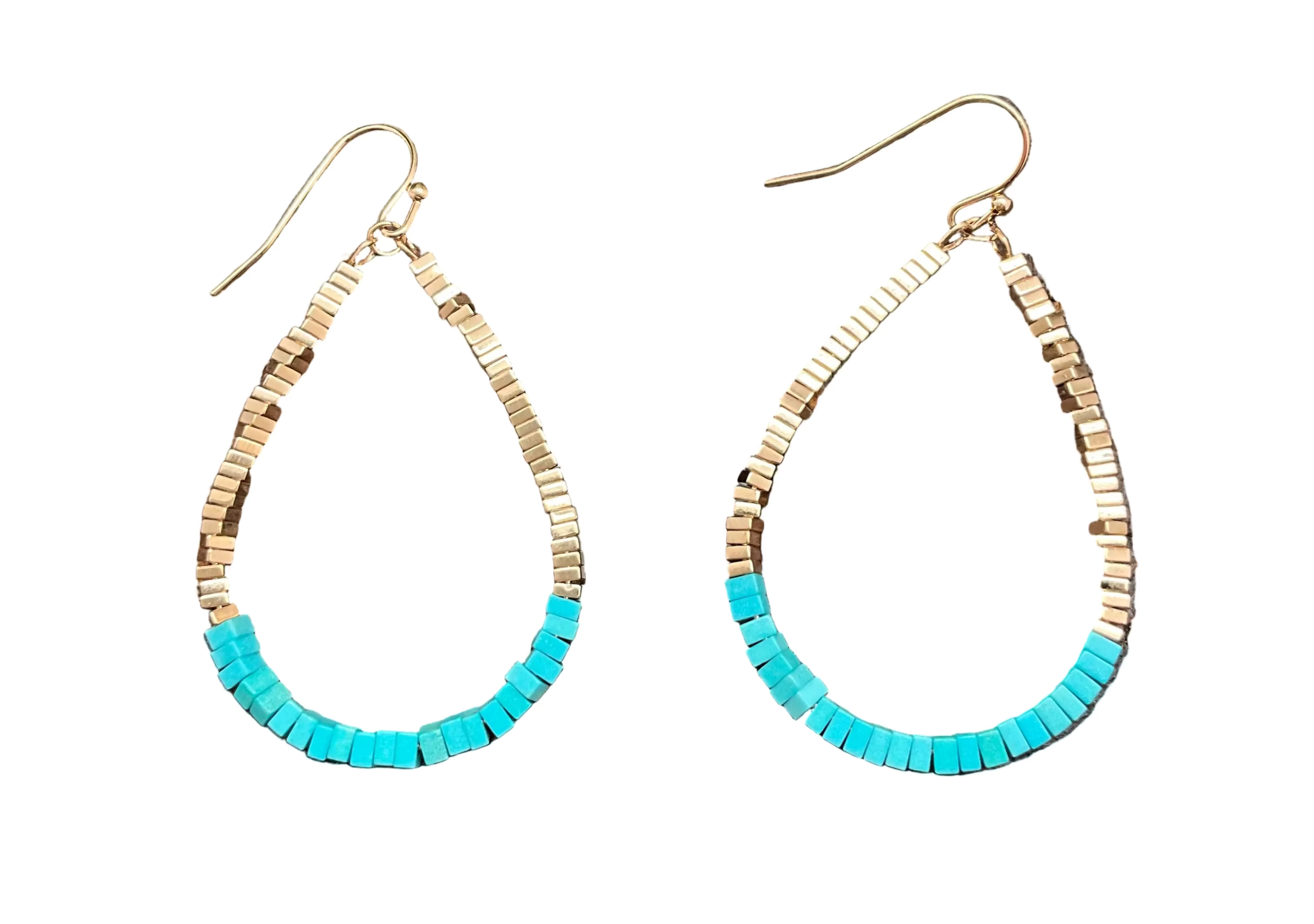 MULTICOLOR DROP SHAPED EARRINGS - Sax Style