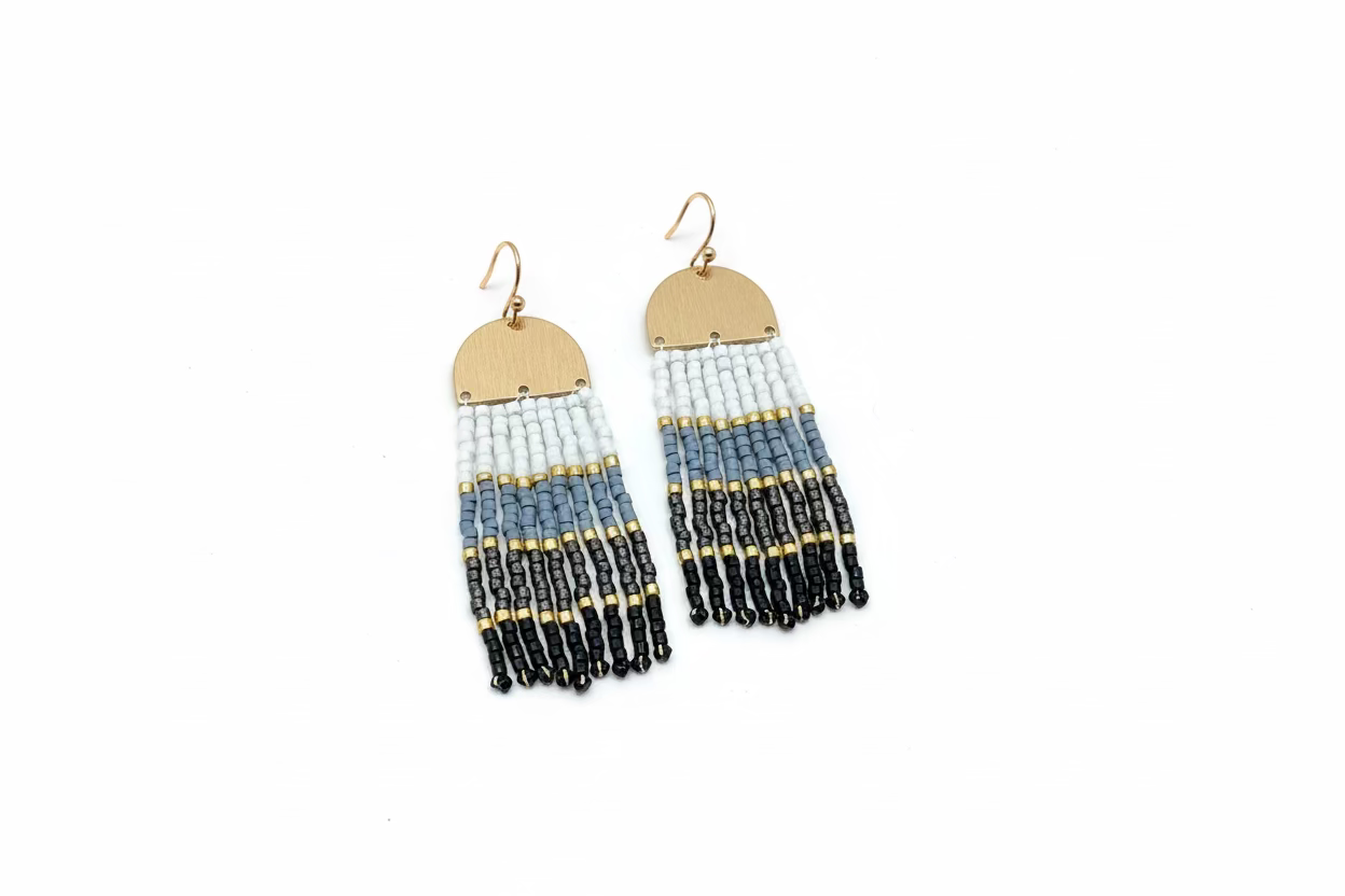 COLORFUL MEDUSA STYLE EARRINGS - Sax Style