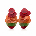 MULTICOLOR NATURAL SHELL EARRINGS