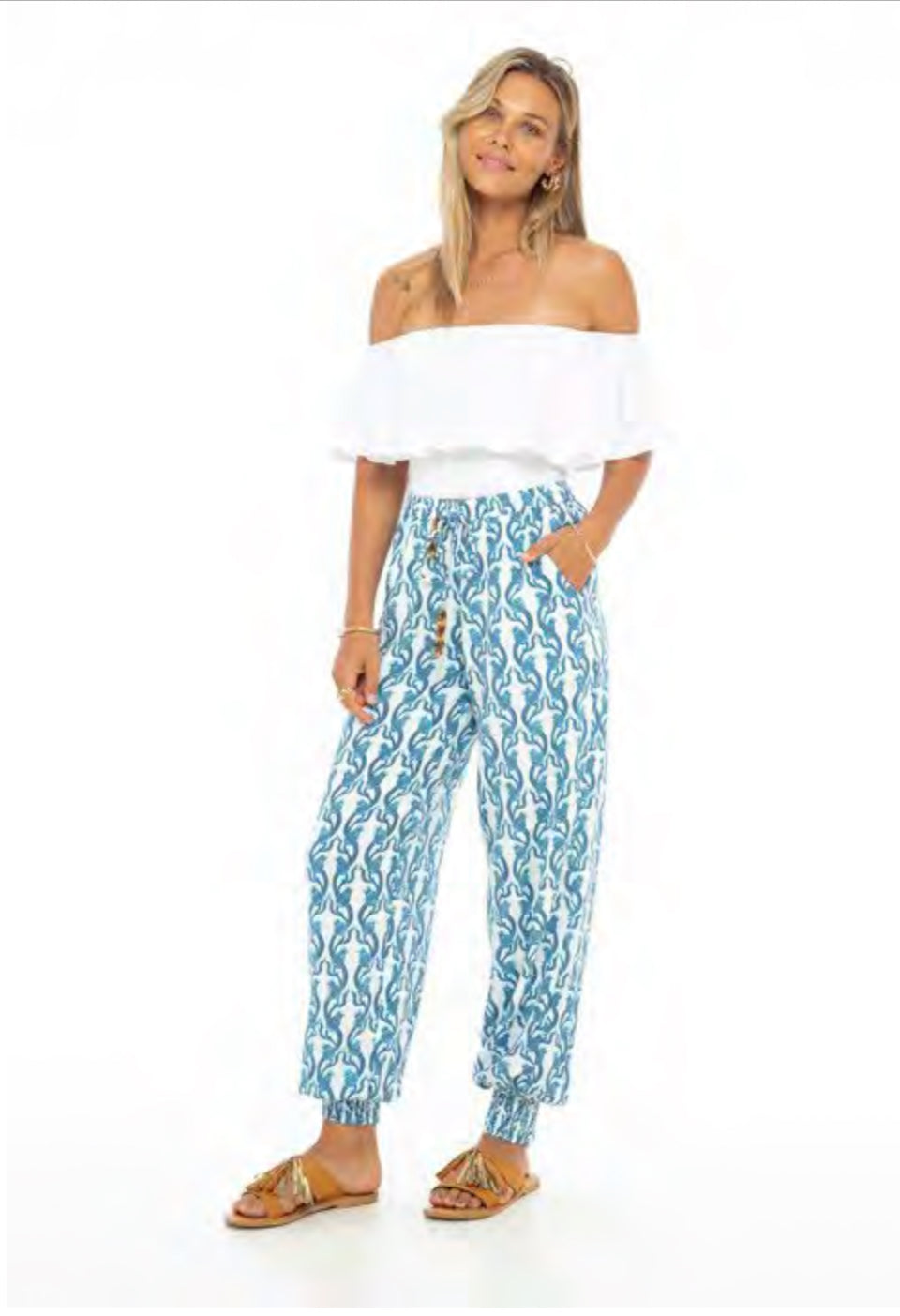 DRAGON FRUITS PANTS BLUE