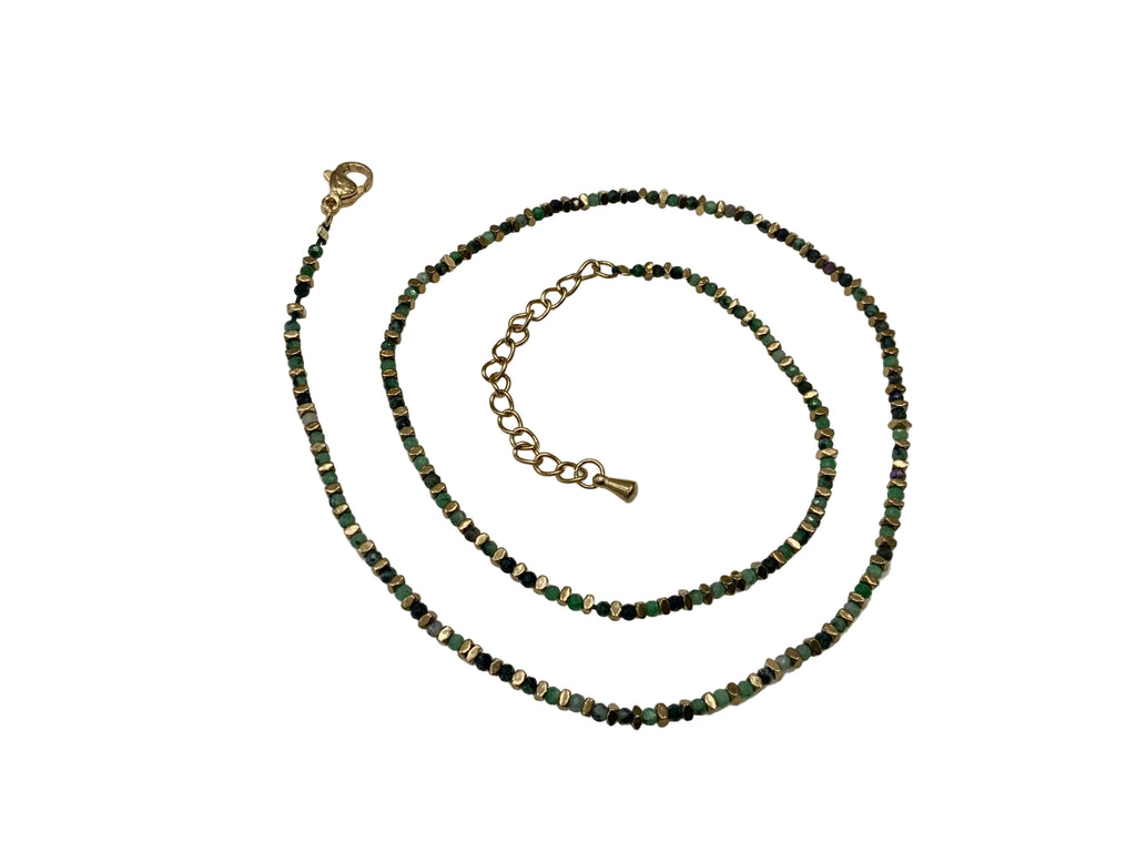 NECKLACE TOURMELINE STONE