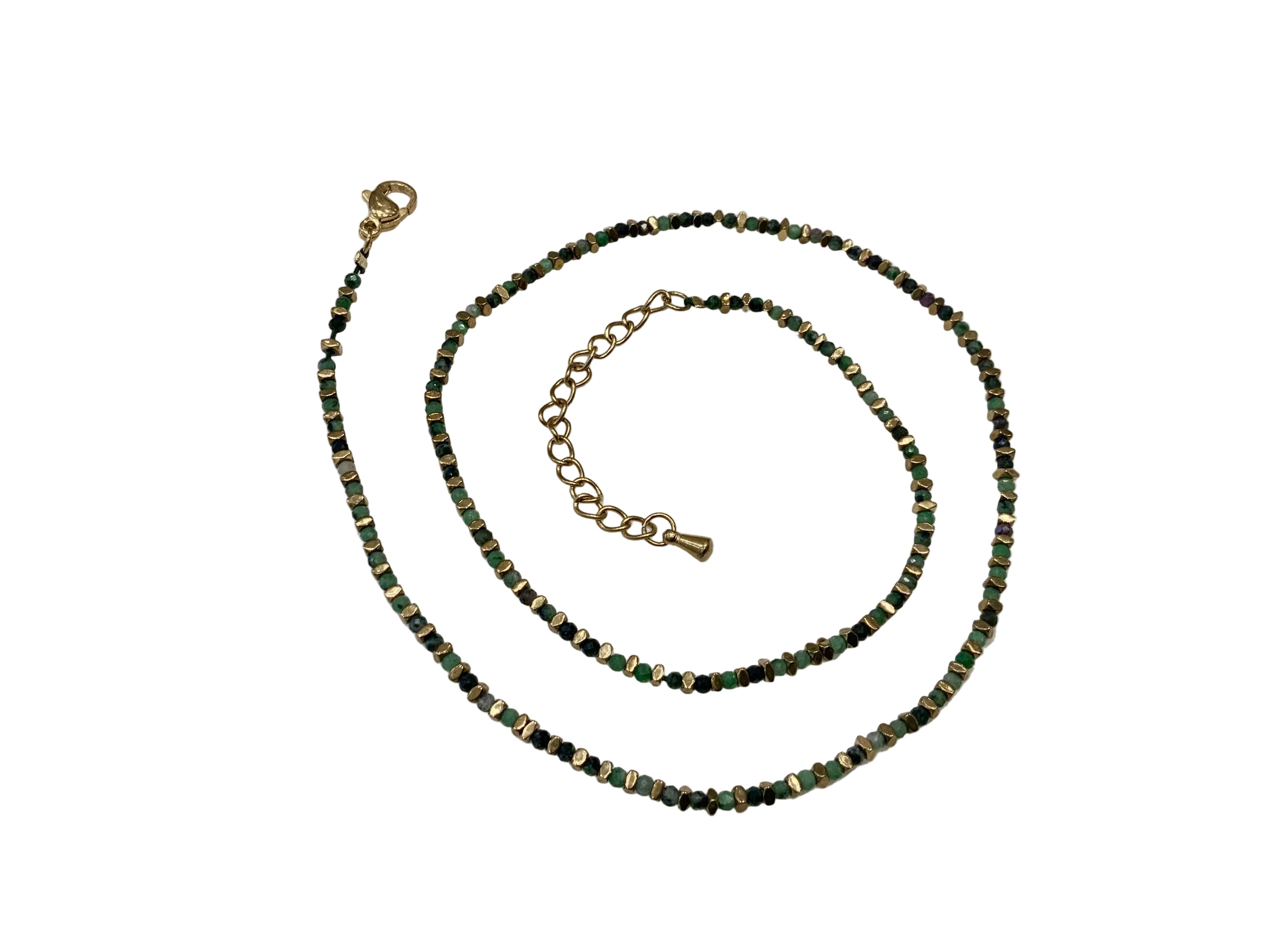 NECKLACE TOURMELINE STONE