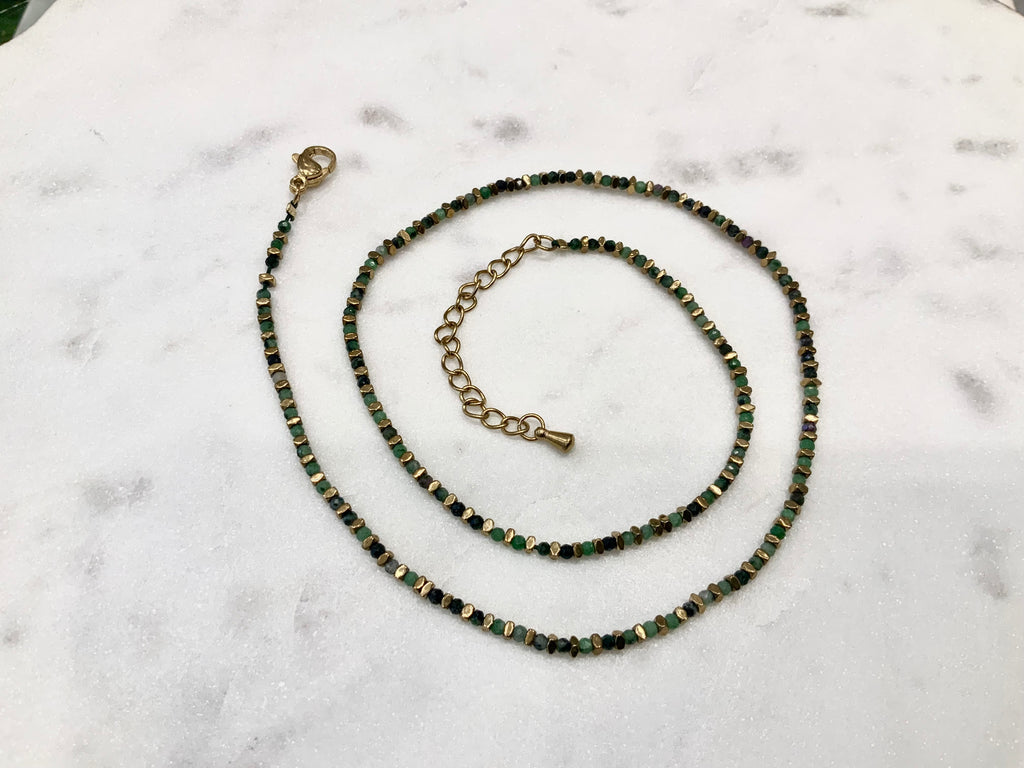 NECKLACE TOURMELINE STONE