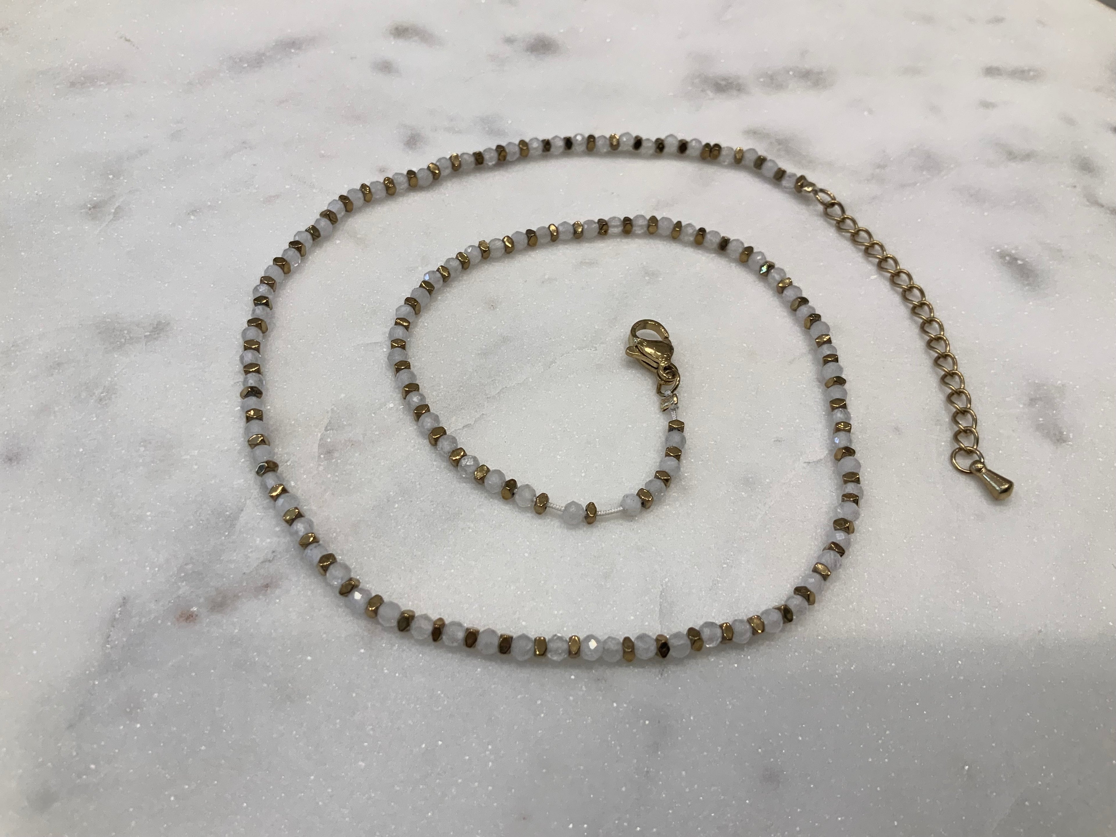 NECKLACE TOURMELINE STONE
