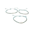 BRACELET WITH ALPHABET ESTONE AMAZONITE