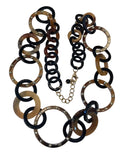 BROWN HOOP NECKLACE