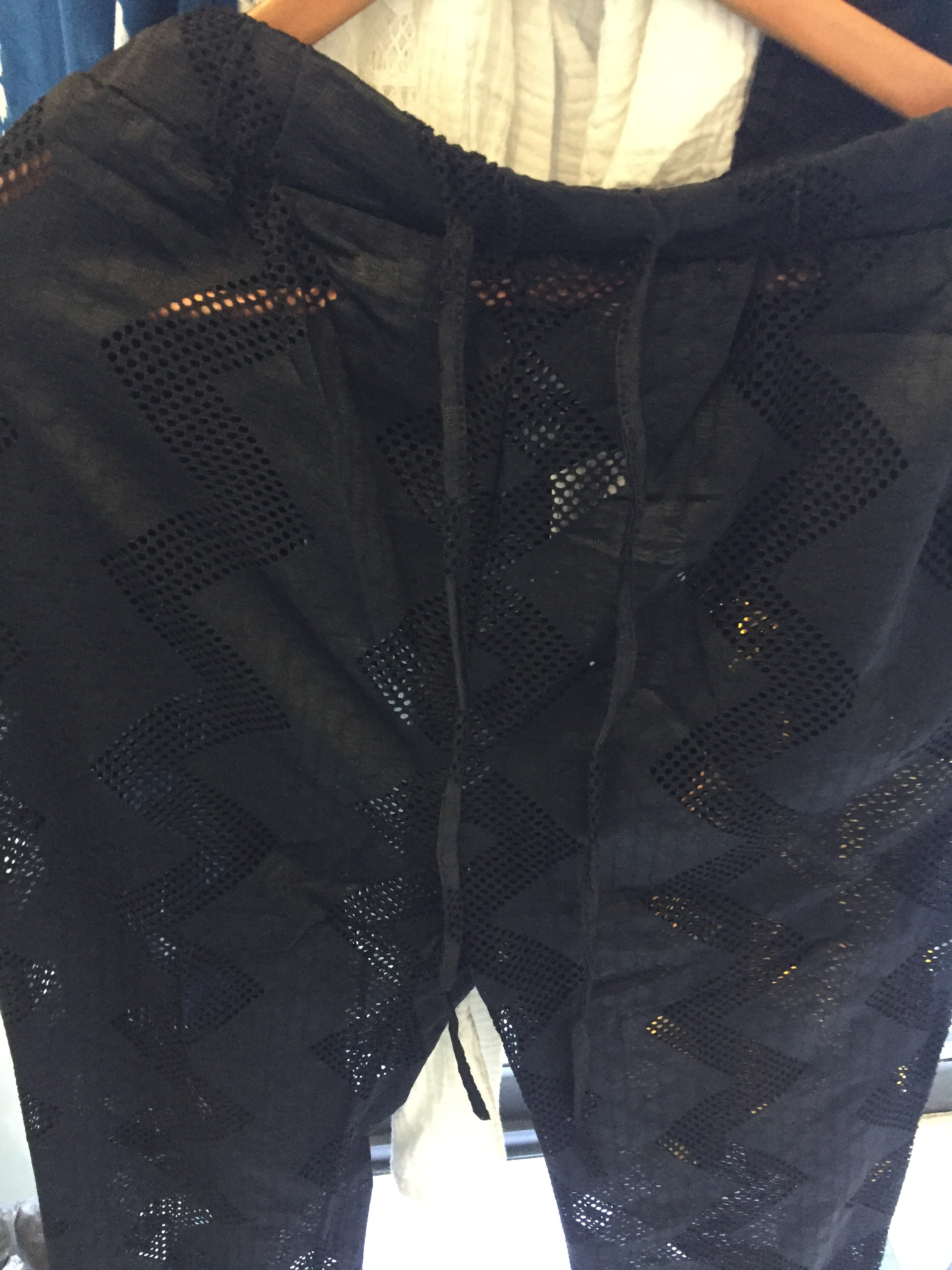 Black Mesh Pant