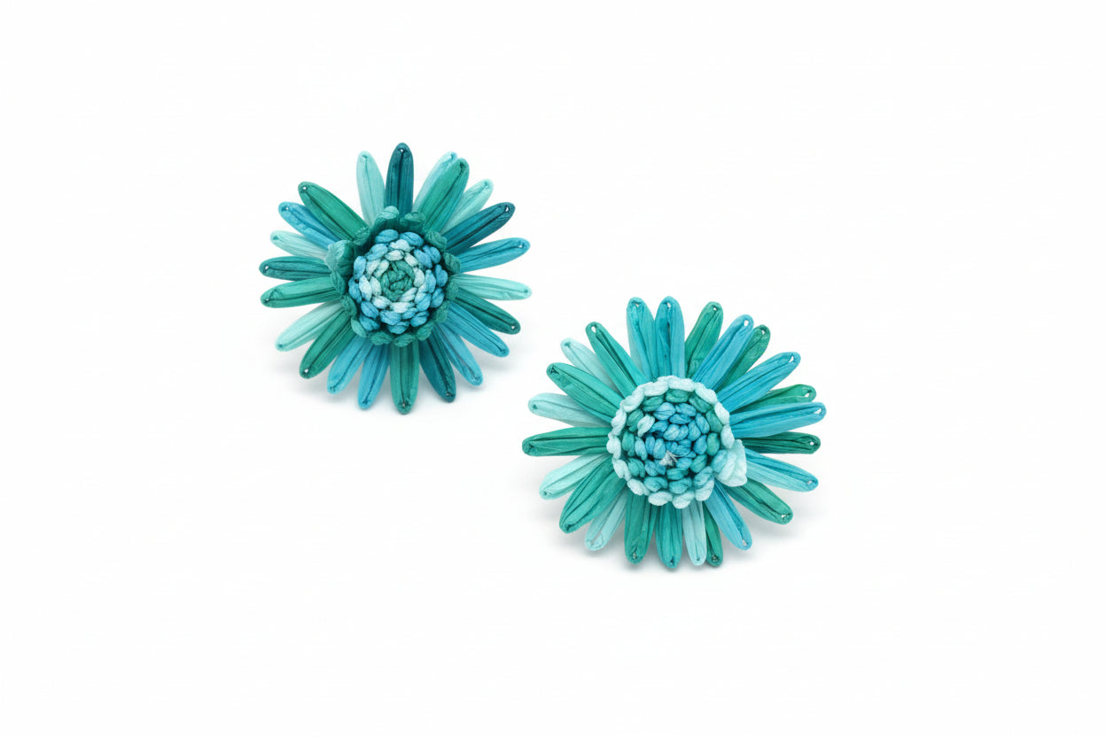 BIG FLOWER  EARRINGS - Sax Style