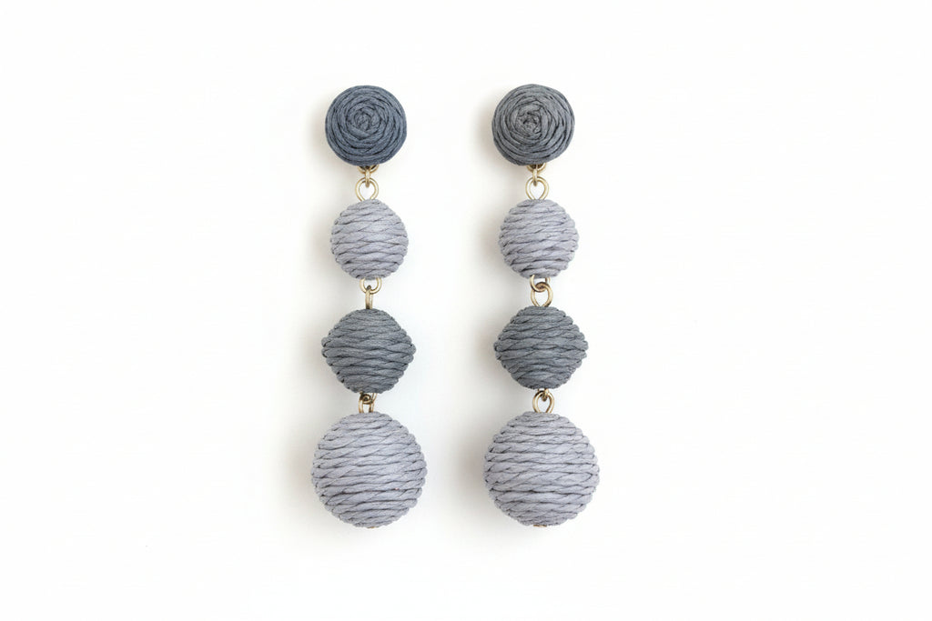 COLOURED ROUND SPHERE EARRINGS